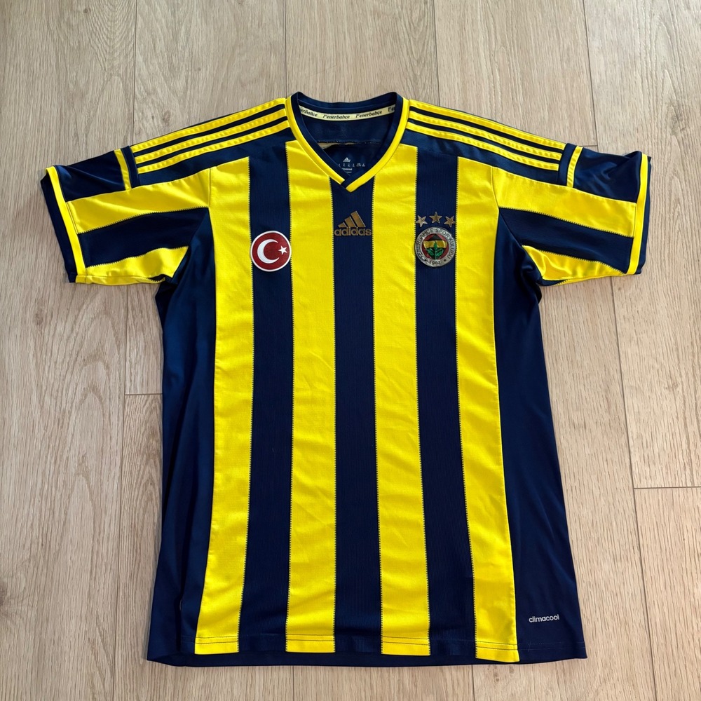FENERBAHCE 2014 2015 Home Football Shirt Soccer Jersey Adidas Sz XL